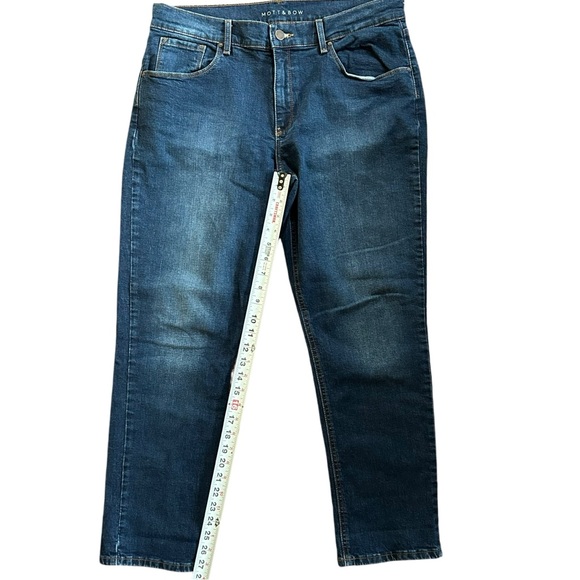 Mott And Bow Women’s Ridge Slim Boyfriend Blue Booty Lifting Jeans Pants 32/ 14 - Picture 8 of 9